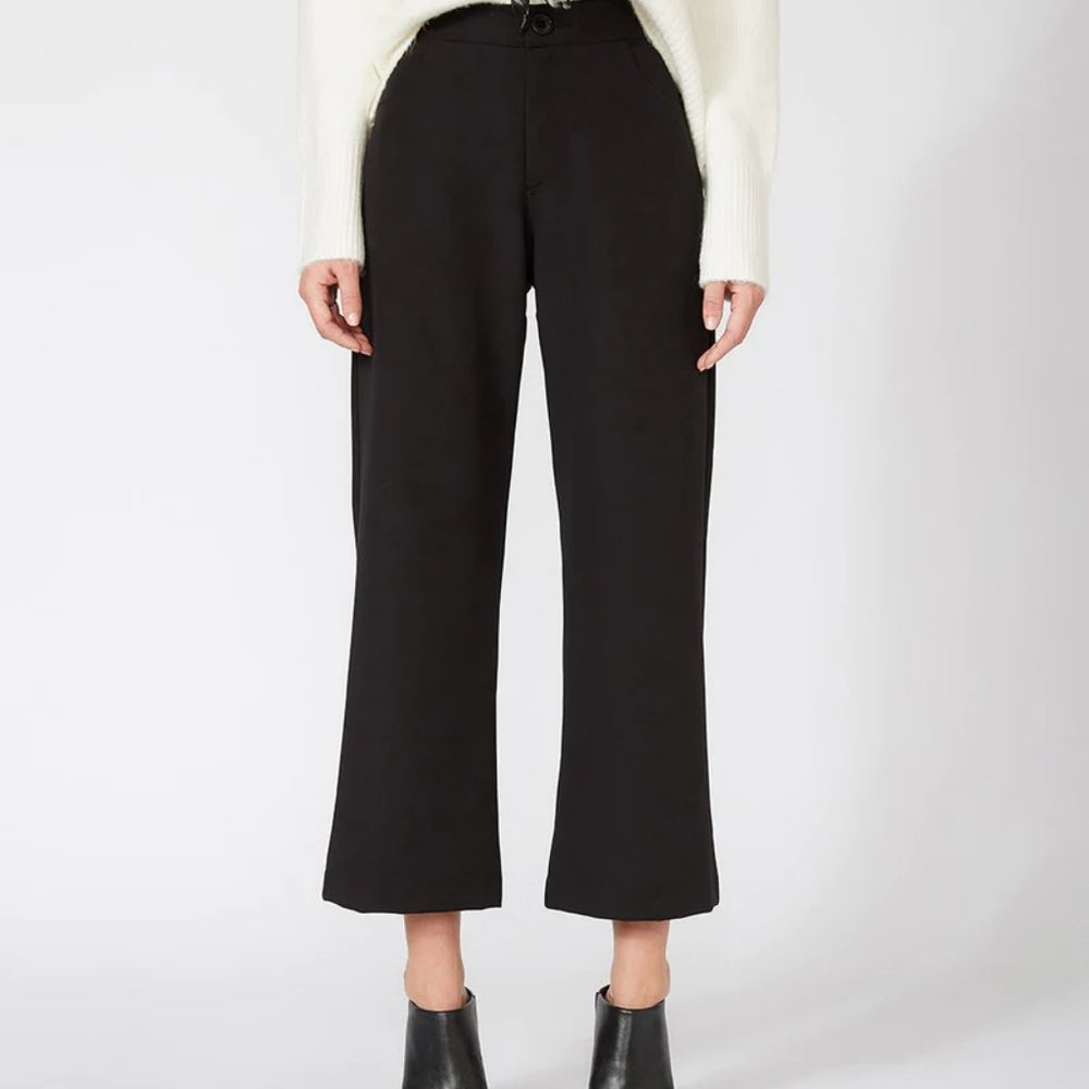The perfect cropped pant! NWT KAREN KANE Black Running Wild Cropped Pant…